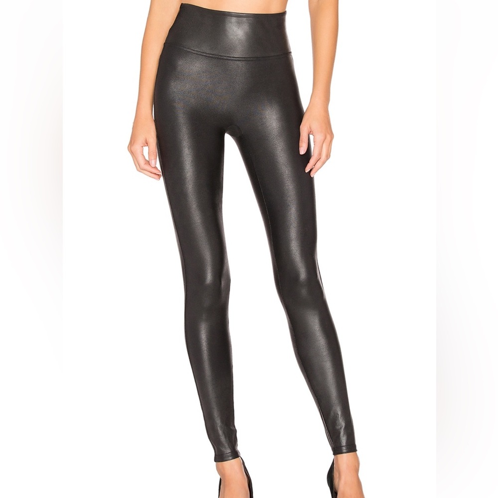 Spanx Faux Leather Leggings Size M
